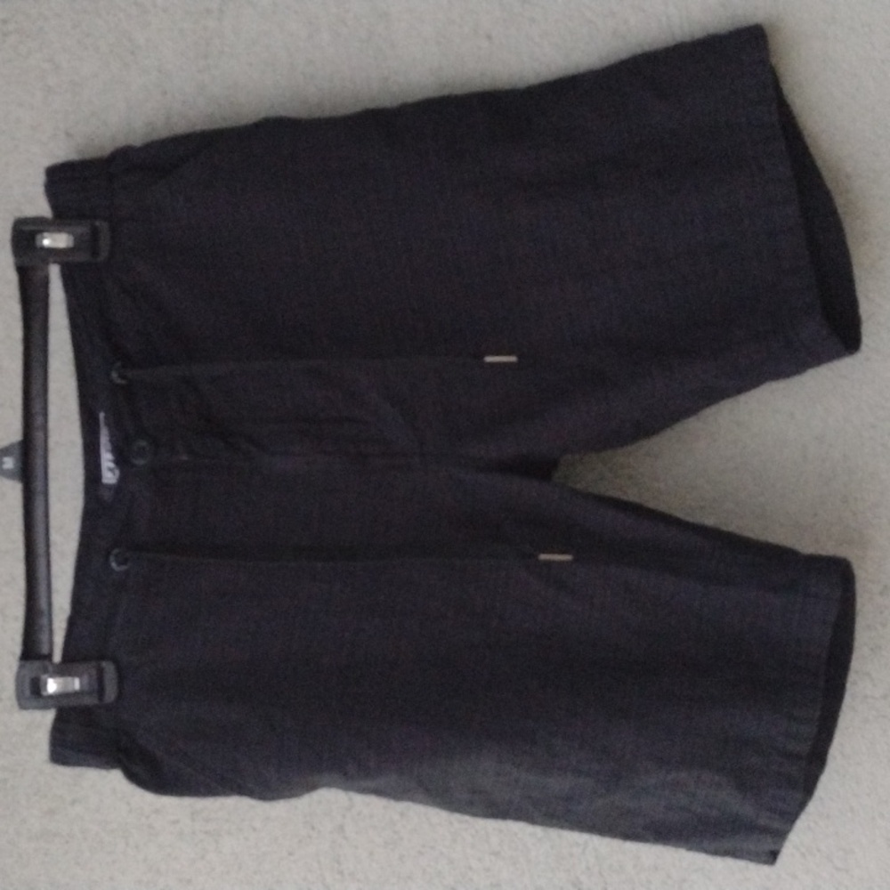 Ezekiel Black Cotton Drawstring Shorts 31